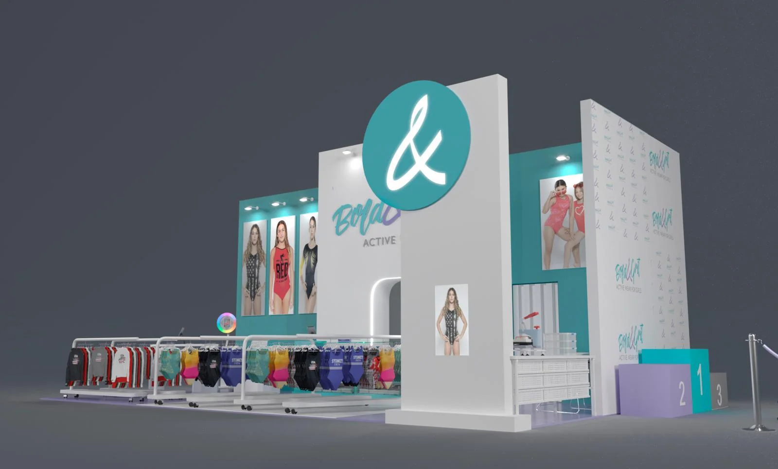 Custom trade show booth design and fabrication for Bold and Grit in Miami, Florida by Habitar 91