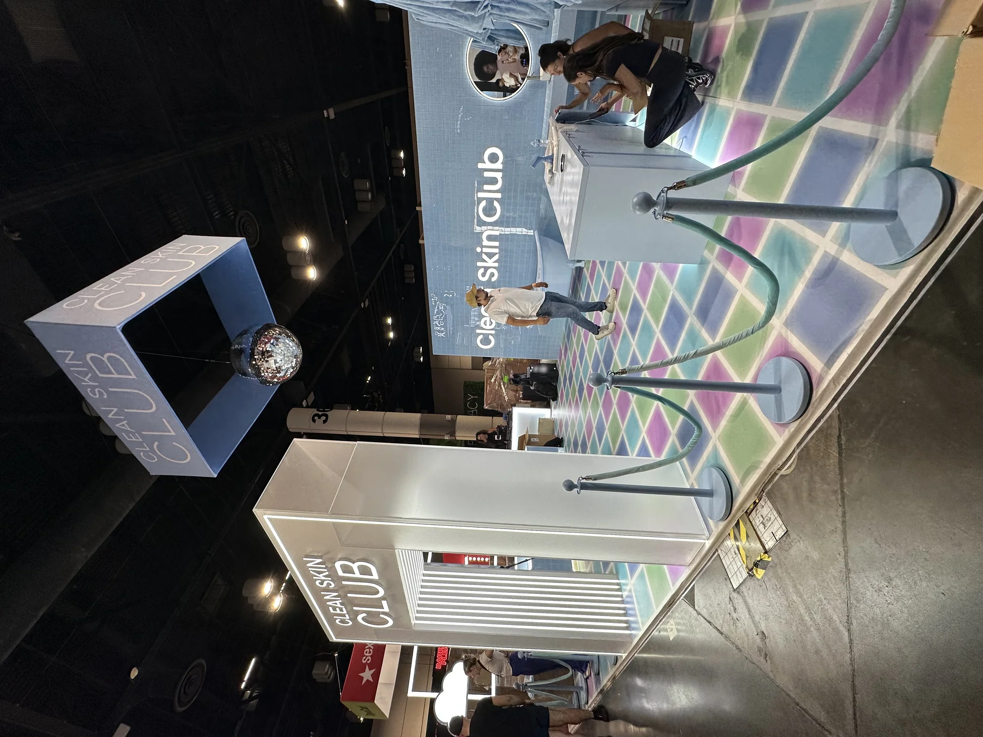 Custom trade show booth designed and built by Habitar 91 for Clean Skin Club at Ulta Beauty event in Orlando, Florida