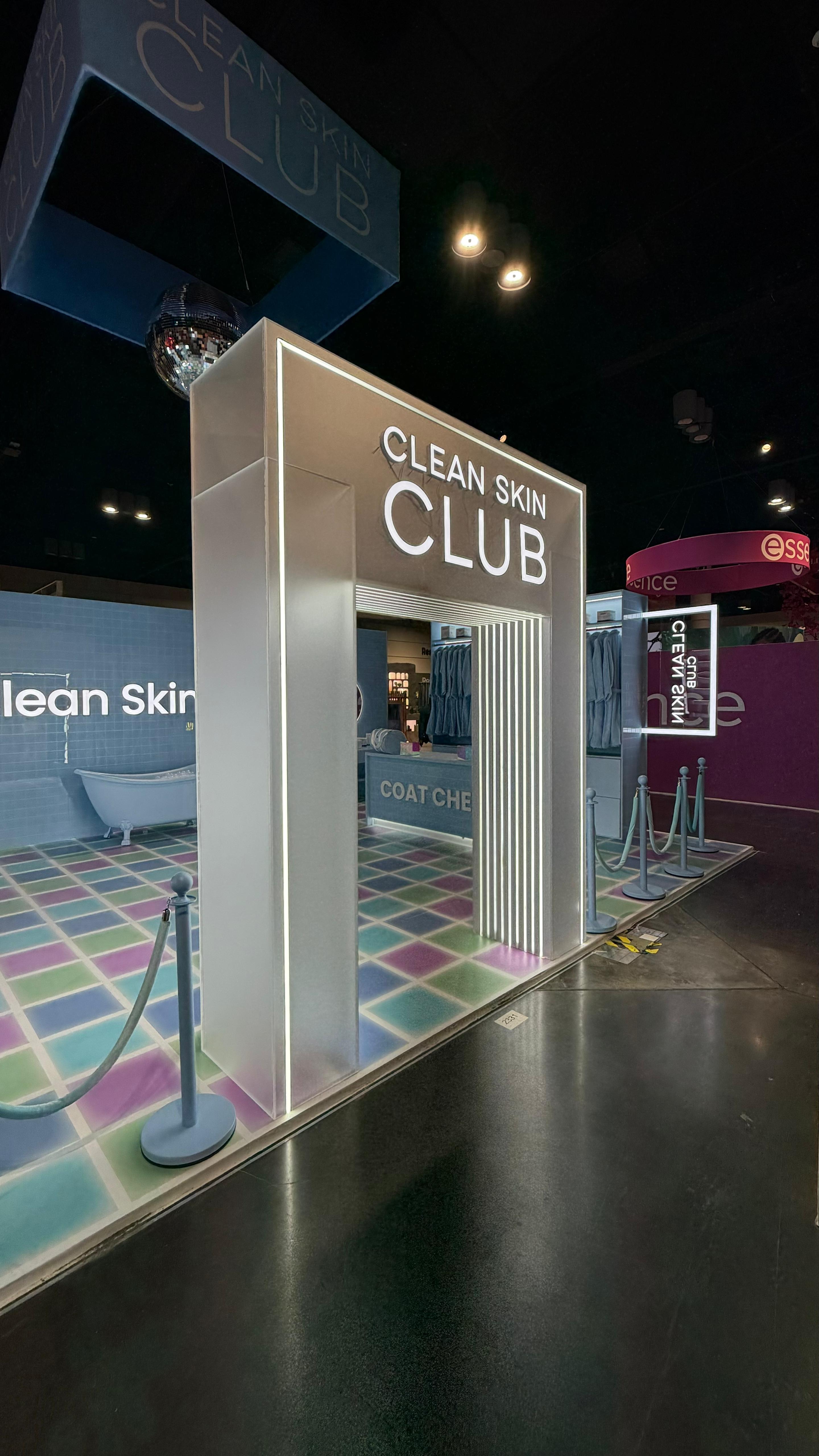 Custom trade show booth design for Clean Skin Club at Ulta World 2026 in Orlando, Florida
