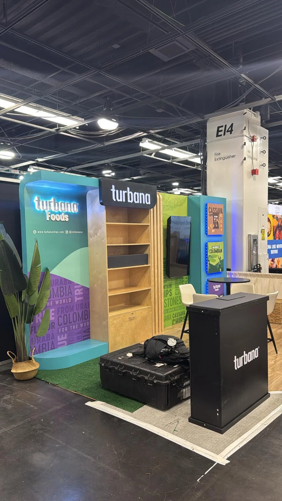 Professional brand activation event setup for Turbana featuring custom designed environment with branded elements and experiential display